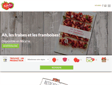 Tablet Screenshot of fraisesetframboisesduquebec.com